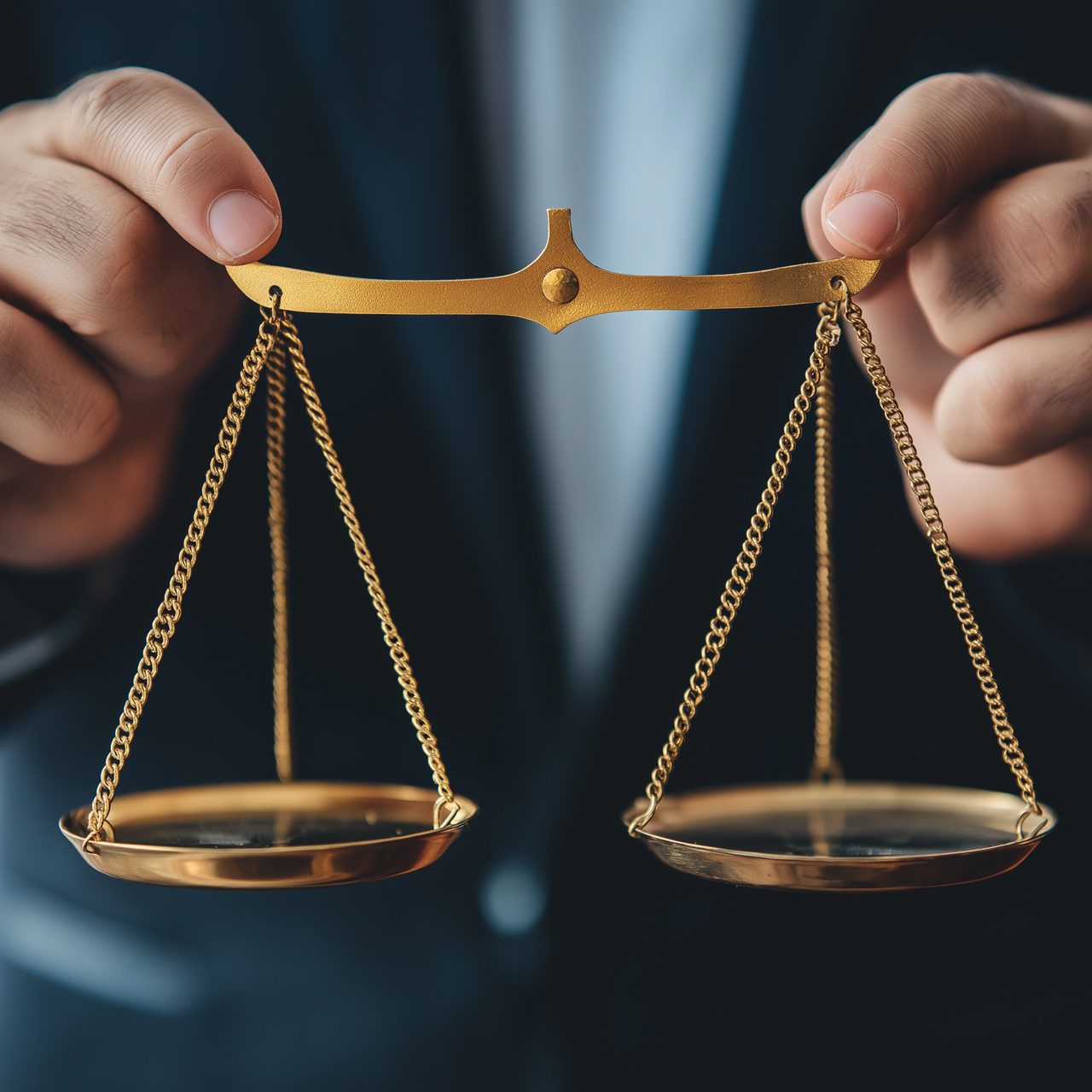 Justitia-Waage in den H&auml;nden &ndash; Datenschutz bei Maler Dell